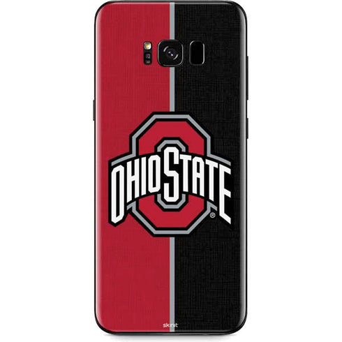 Ohio State University OSU Buckeyes Split Galaxy S8 Skin