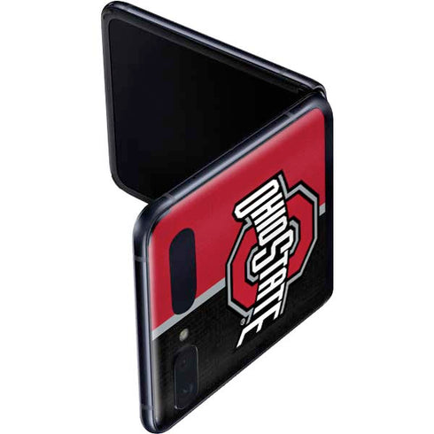 Ohio State University OSU Buckeyes Split Galaxy Z Flip Skin