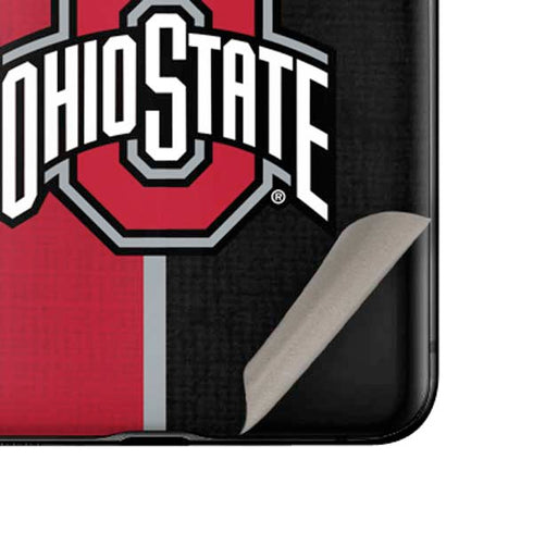 Ohio State University OSU Buckeyes Split Galaxy Z Flip Skin