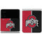 Ohio State University OSU Buckeyes Split Galaxy Z Flip4 5G Skin