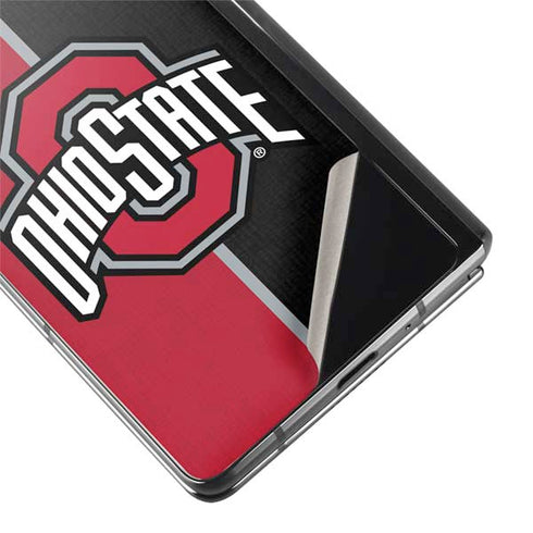 Ohio State University OSU Buckeyes Split Galaxy Z Fold2 5G Skin
