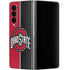 Ohio State University OSU Buckeyes Split Galaxy Z Fold4 5G Skin