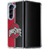 Ohio State University OSU Buckeyes Split Galaxy Z Fold5 5G Clear Case