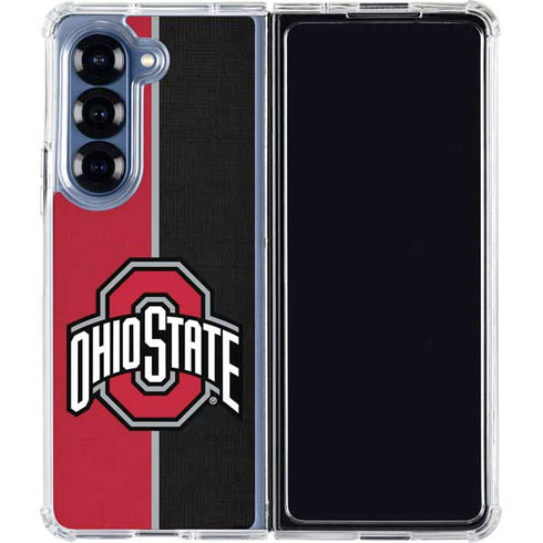 Ohio State University OSU Buckeyes Split Galaxy Z Fold6 Clear Case