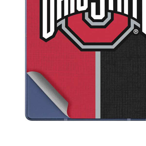 Ohio State University OSU Buckeyes Split Galaxy Z Fold6 Skin