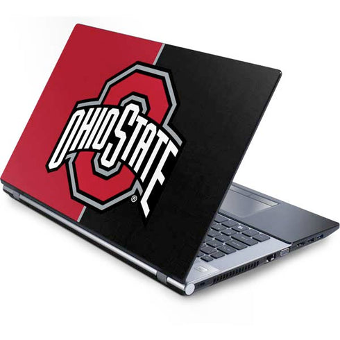 Ohio State University OSU Buckeyes Split Generic Laptop Skin
