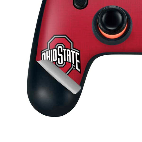 Ohio State University OSU Buckeyes Split Google Stadia Controller Skin
