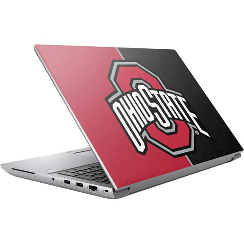 Ohio State University OSU Buckeyes Split HP ZBook Fury 16 G10 Skin