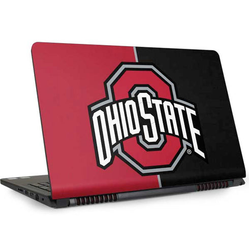 Ohio State University OSU Buckeyes Split Dell Inspiron Skin