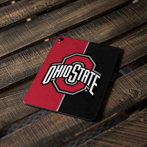 Ohio State University OSU Buckeyes Split Apple iPad Pro Skin