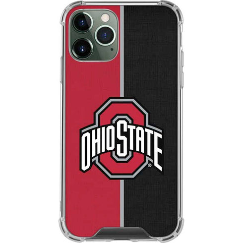 Ohio State University OSU Buckeyes Split iPhone 11 Pro Max Clear Case