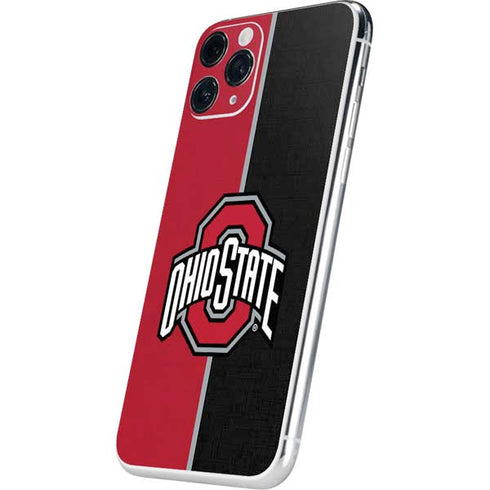 Ohio State University OSU Buckeyes Split iPhone 11 Pro Skin