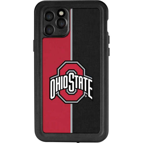 Ohio State University OSU Buckeyes Split iPhone 11 Pro Waterproof Case
