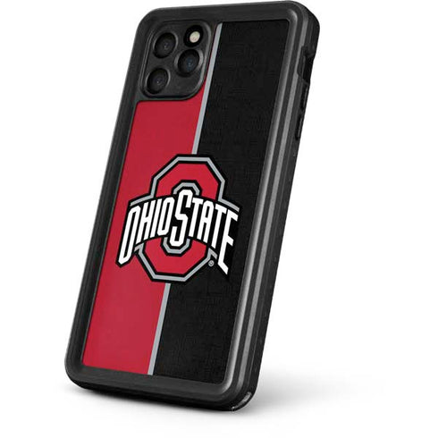 Ohio State University OSU Buckeyes Split iPhone 11 Pro Waterproof Case