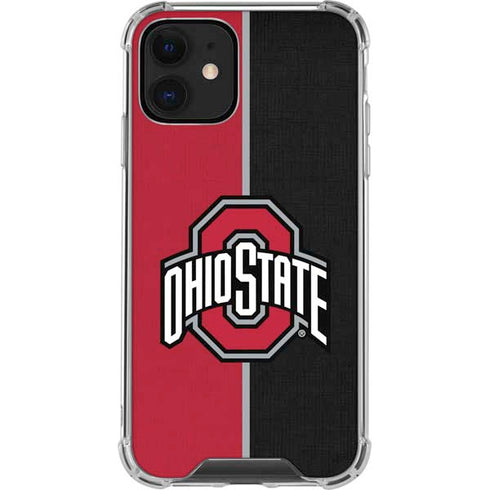 Ohio State University OSU Buckeyes Split iPhone 12 Clear Case