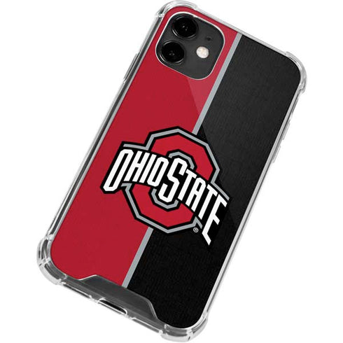 Ohio State University OSU Buckeyes Split iPhone 12 Clear Case