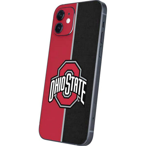 Ohio State University OSU Buckeyes Split iPhone 12 Mini Skin