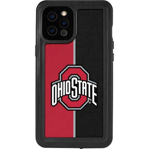 Ohio State University OSU Buckeyes Split iPhone 12 Pro Max Waterproof Case