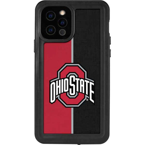 Ohio State University OSU Buckeyes Split iPhone 12 Pro Waterproof Case