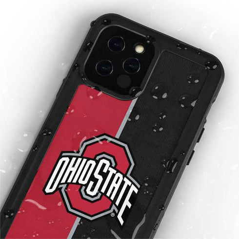 Ohio State University OSU Buckeyes Split iPhone 12 Pro Waterproof Case