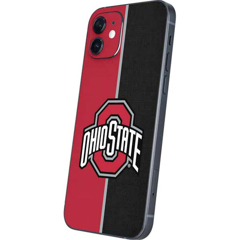 Ohio State University OSU Buckeyes Split iPhone 12 Skin