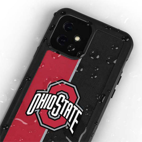 Ohio State University OSU Buckeyes Split iPhone 12 Waterproof Case