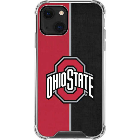 Ohio State University OSU Buckeyes Split iPhone 13 Clear Case