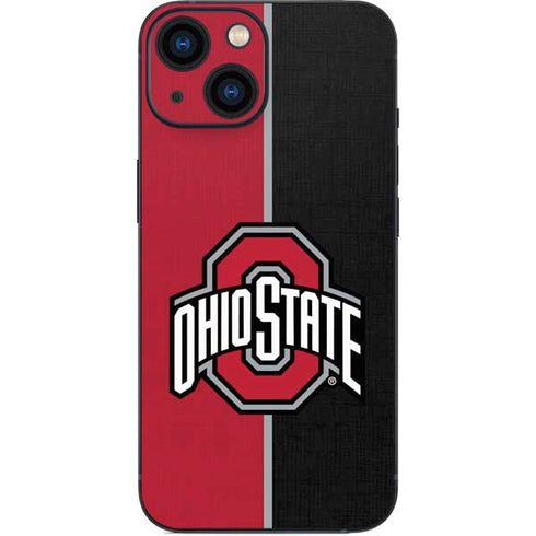 Ohio State University OSU Buckeyes Split iPhone 13 Mini Skin
