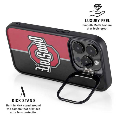 Ohio State University OSU Buckeyes Split iPhone 13 Pro Kickstand Case