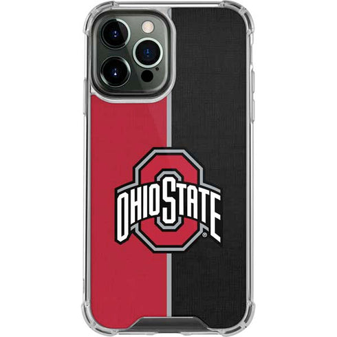 Ohio State University OSU Buckeyes Split iPhone 13 Pro Max Clear Case