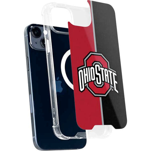 Ohio State University OSU Buckeyes Split iPhone 14 MagSafe Case