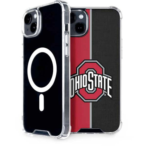 Ohio State University OSU Buckeyes Split iPhone 14 Plus MagSafe Case