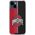 Ohio State University OSU Buckeyes Split iPhone 15 Clear Case