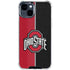 Ohio State University OSU Buckeyes Split iPhone 15 Plus Clear Case