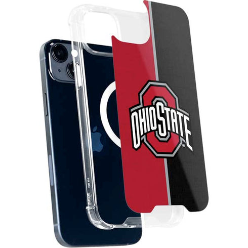 Ohio State University OSU Buckeyes Split iPhone 15 Plus MagSafe Case
