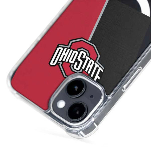 Ohio State University OSU Buckeyes Split iPhone 15 Plus MagSafe Case