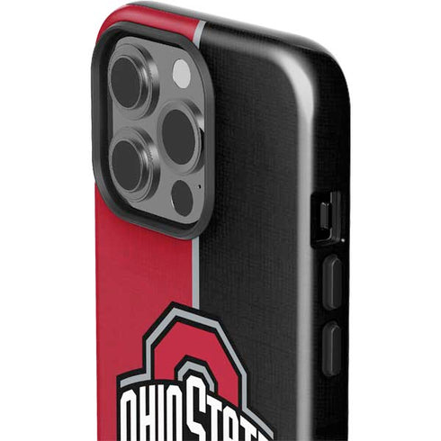 Ohio State University OSU Buckeyes Split iPhone 15 Pro Impact Case