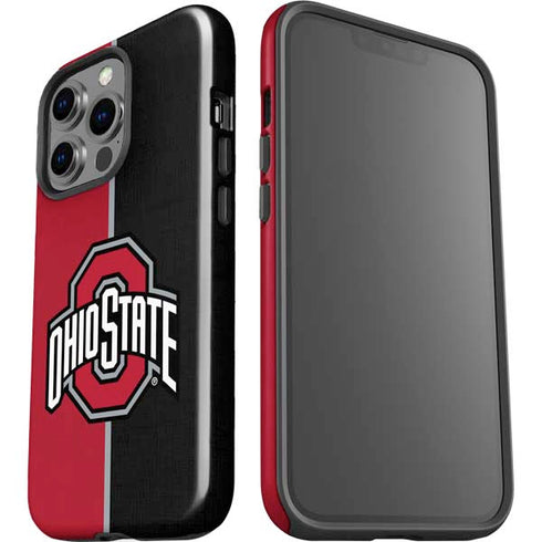 Ohio State University OSU Buckeyes Split iPhone 15 Pro Impact Case