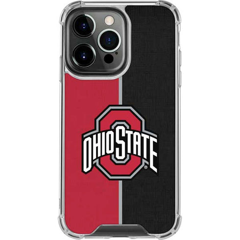 Ohio State University OSU Buckeyes Split iPhone 15 Pro Max Clear Case