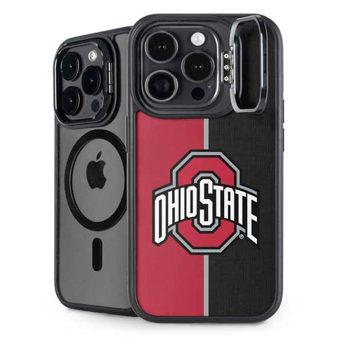 Ohio State University OSU Buckeyes Split iPhone 15 Pro Max Kickstand Case