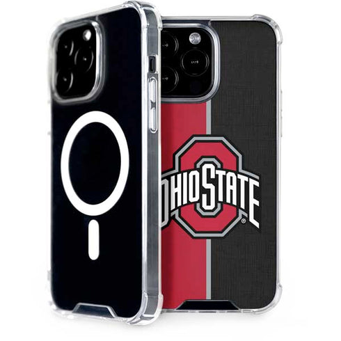 Ohio State University OSU Buckeyes Split iPhone 15 Pro Max MagSafe Case