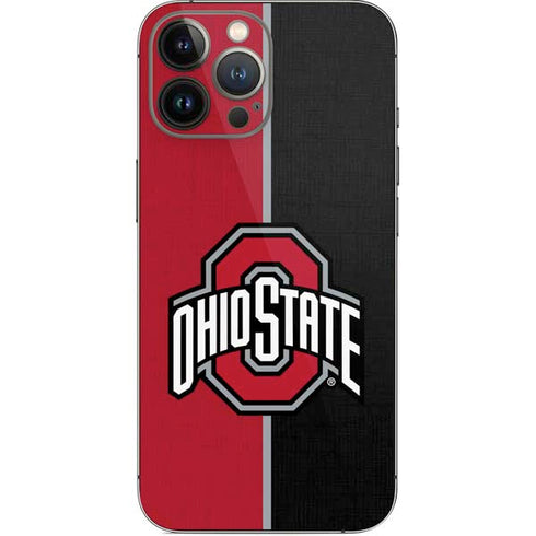Ohio State University OSU Buckeyes Split iPhone 15 Pro Max Skin