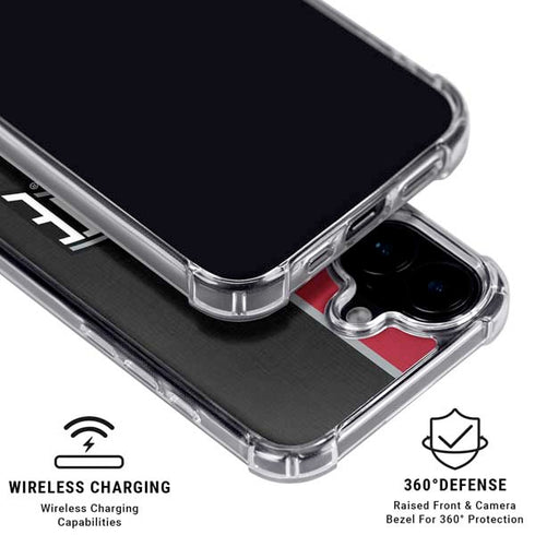 Ohio State University OSU Buckeyes Split iPhone 16 Clear Case