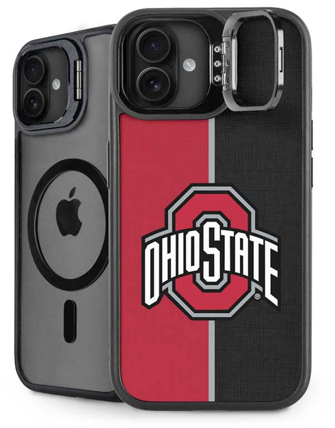 Ohio State University OSU Buckeyes Split iPhone 16 Kickstand Case