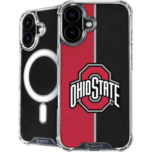 Ohio State University OSU Buckeyes Split iPhone 16 MagSafe Case
