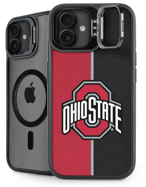 Ohio State University OSU Buckeyes Split iPhone 16 Plus Kickstand Case