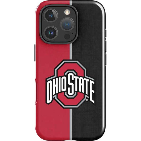 Ohio State University OSU Buckeyes Split iPhone 16 Pro Impact Case