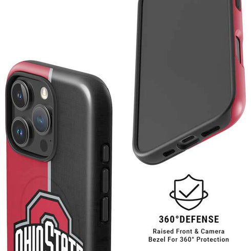Ohio State University OSU Buckeyes Split iPhone 16 Pro Max Magsafe Impact Case