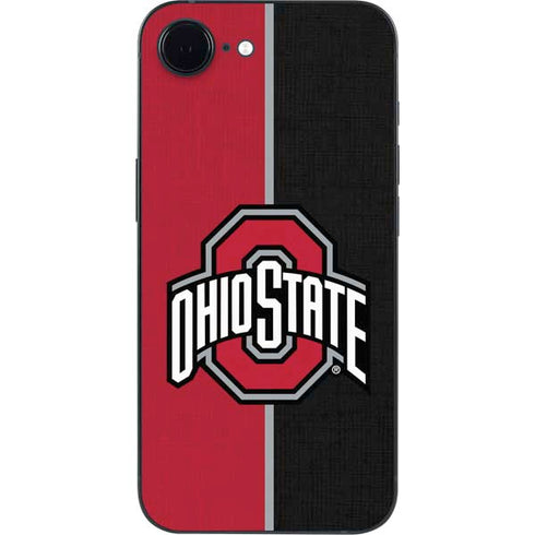 Ohio State University OSU Buckeyes Split iPhone 16e Skin