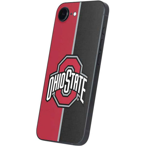 Ohio State University OSU Buckeyes Split iPhone 16e Skin